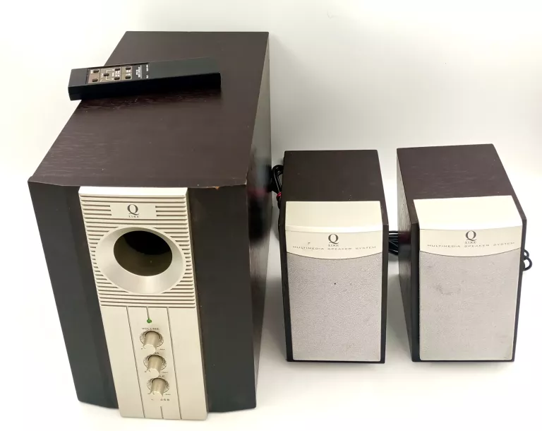 SUBWOOFER Q-LINE TOPAZ QL-668+ 2 GŁOŚNIKI