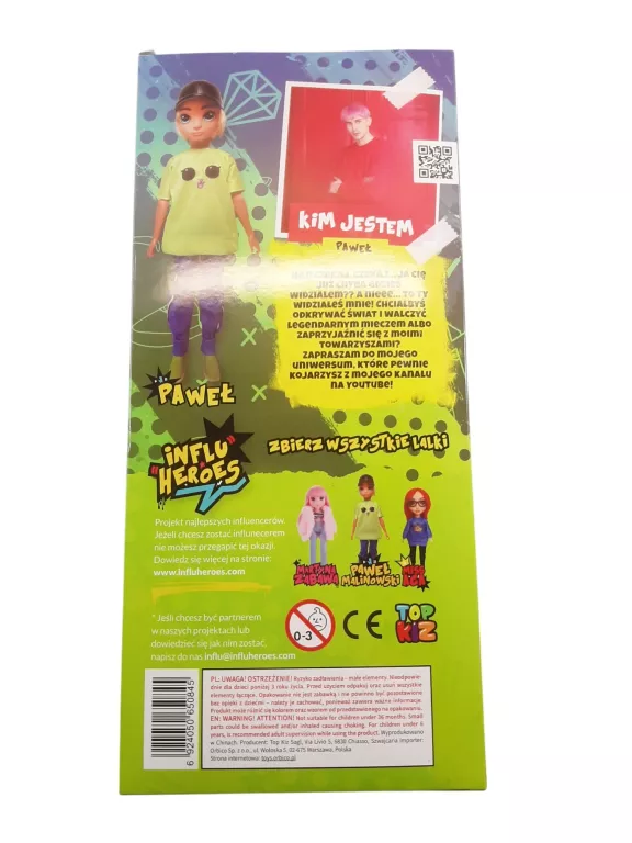 lalka-top-kids-influ-heroes-pawel-malinowski-ean-gtin-6924050650845