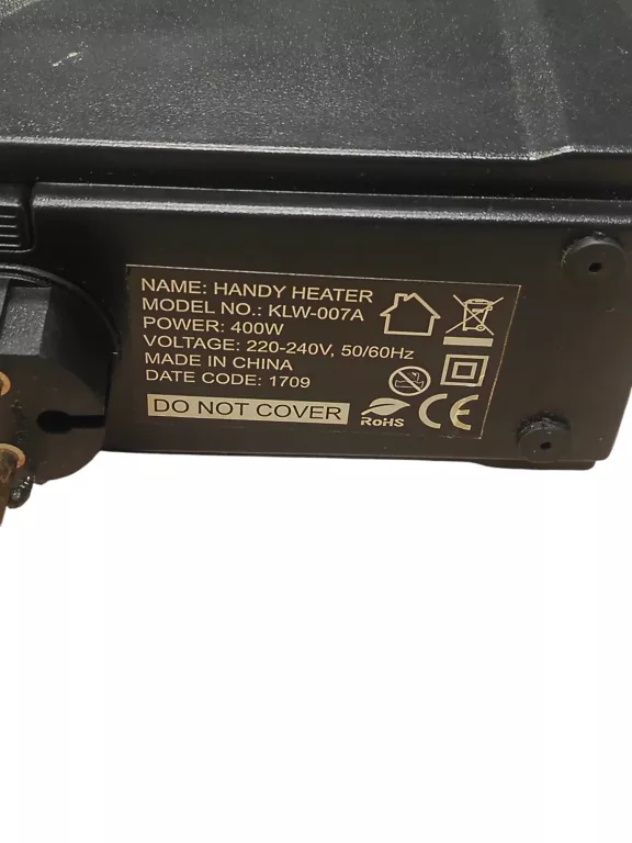 WYDAJNY GRZEJNIK ELEKTRYCZNY DO GNIAZDKA KLW-007A 400W