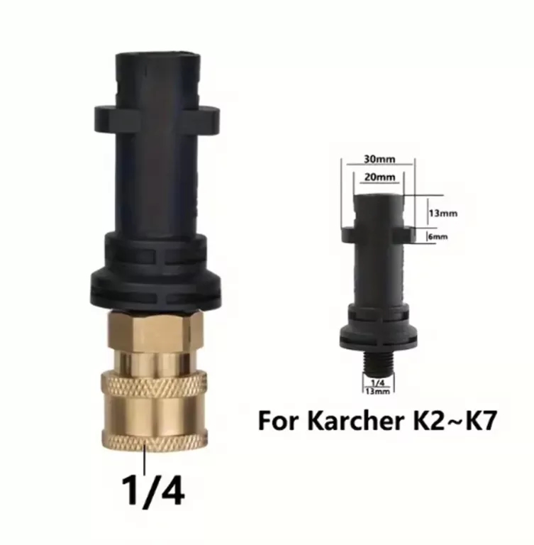 SZYBKOZŁĄCZKI DO RUR OCZYSZCZACZY WODY 1/4" ADAPTER KARCHER