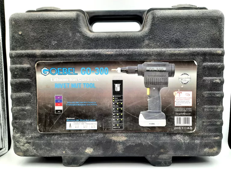 NITOWNICA AKUMULATOROWA GOEBEL GO-300 14,4V + 2 AKU 4.0AH