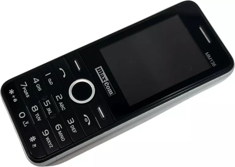 TELEFON KOMÓRKOWY MAXCOM CLASSIC MM 136 CZARNY DLA SENIORA