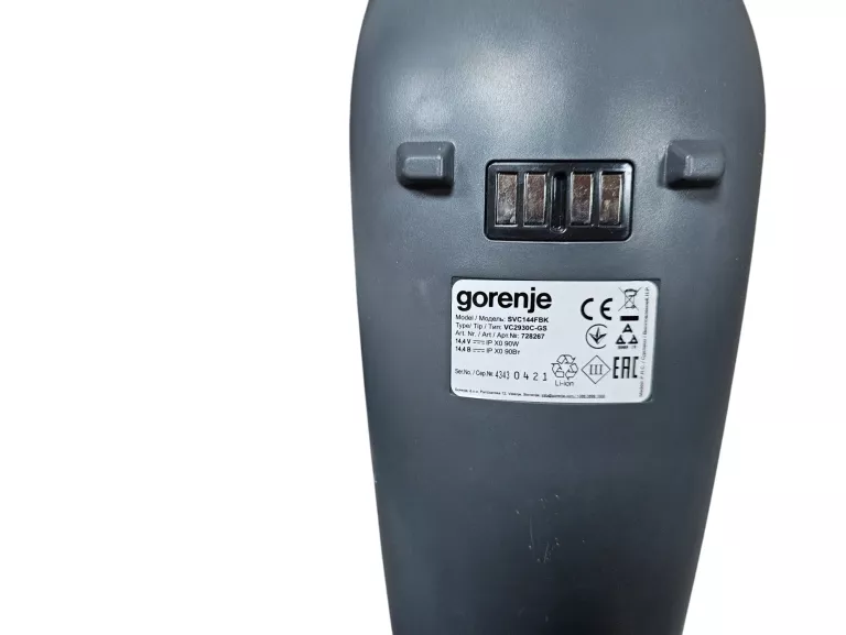 ODKURZACZ PIONOWY GORENJE SVC144FBK KOMPLET (BEZ PUDEŁKA) + D.Z 24.01.25R