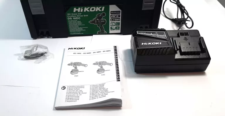 AKUMULATOROWA WIERTARKO-WKRĘTARKA HIKOKI DS18DC KOMPLET