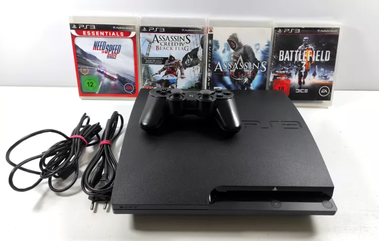 KONSOLA PS3 300GB + PAD ESPERANZA+ 4 GRY