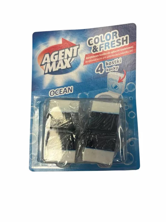 DWUFAZOWA KOSTKA DO SPŁUCZKI TOALETOWEJ DO WC AGENT 4X50G OCEAN