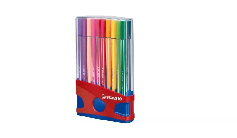 FLAMASTRY STABILO PEN 68 ZESTAW 20 KOLORÓW W PIÓRNIKU COLOR PARADE.