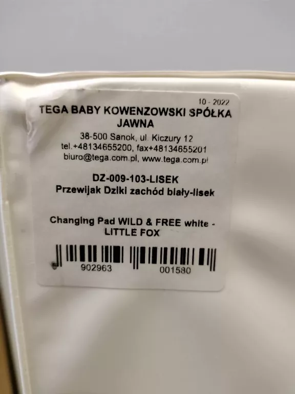PRZEWIJAK DZIKI ZACHÓD BIAŁY LISEK W FOLI