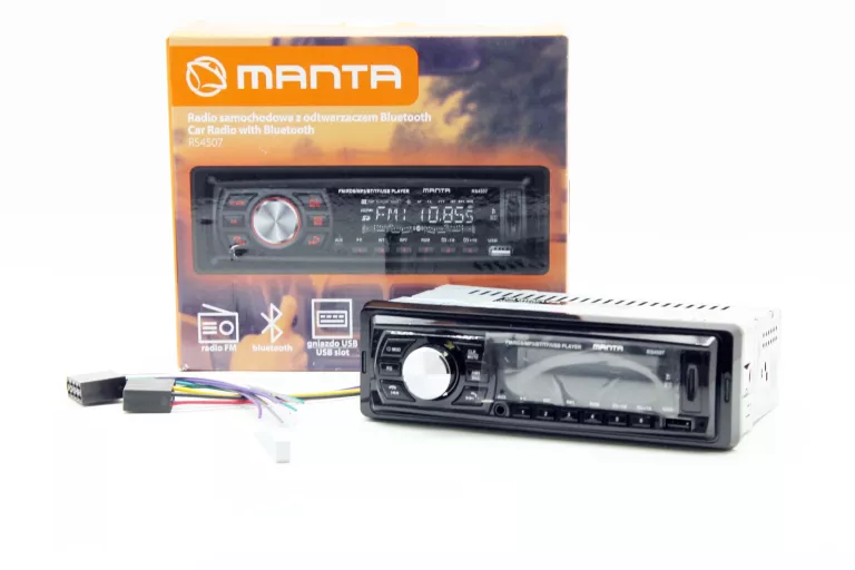 RADIO SAMOCHODOWE MANTA RS4507 1-DIN + GWA PRODUCENTA
