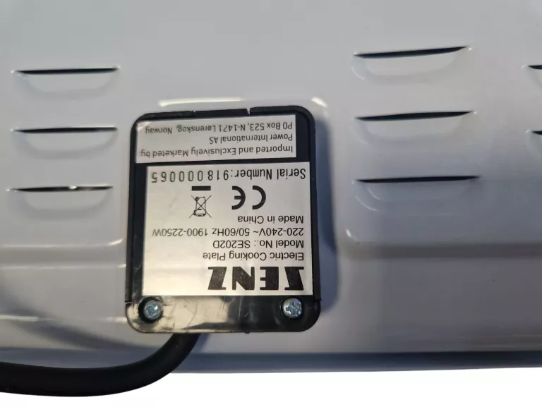 PLYTA ELEKTRYCZNA DWUPALNIKOWA WOLNOSTOJĄCA