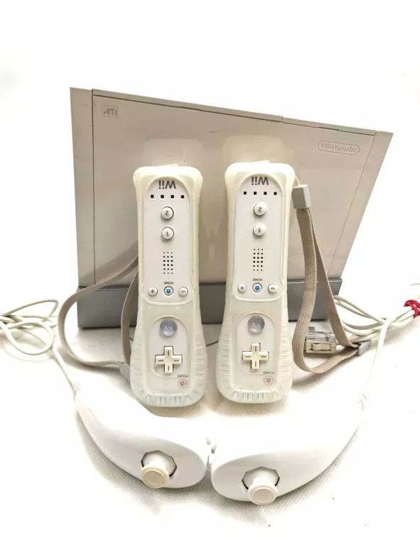 KONSOLA NINTENDO WII RVL-001 USA, PADY, SENSOR BAR, OKABLOWANIE