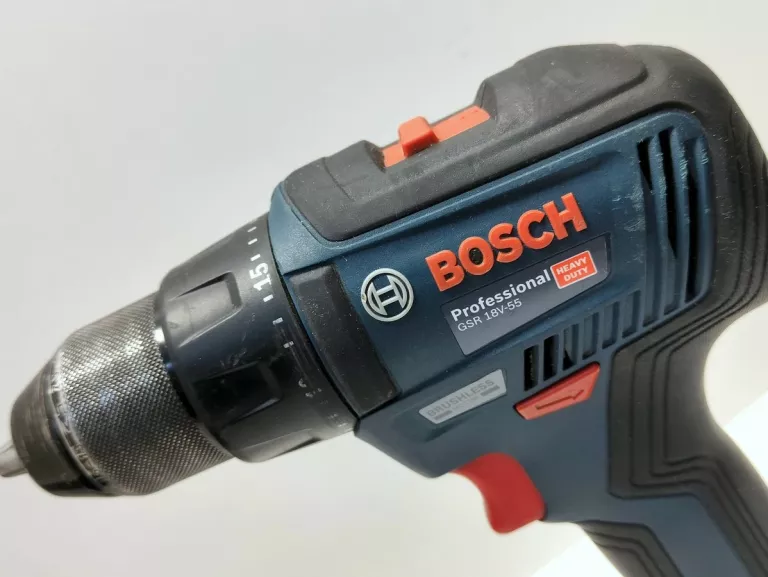 WKRĘTARKA BOSCH GSR 18V-55 ŁADOWARKA + 2X AKUMULATOR