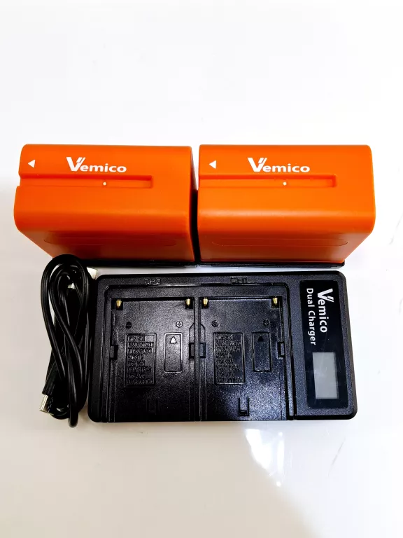 AKUMULATORY VEMICO BATTERY SONY NP-F970 7.4V 8500MAH 62.9WH + ŁADOWARKA