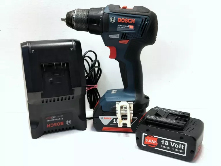 WKRĘTARKA BOSCH GSR 18V-55 ŁADOWARKA + 2X AKUMULATOR