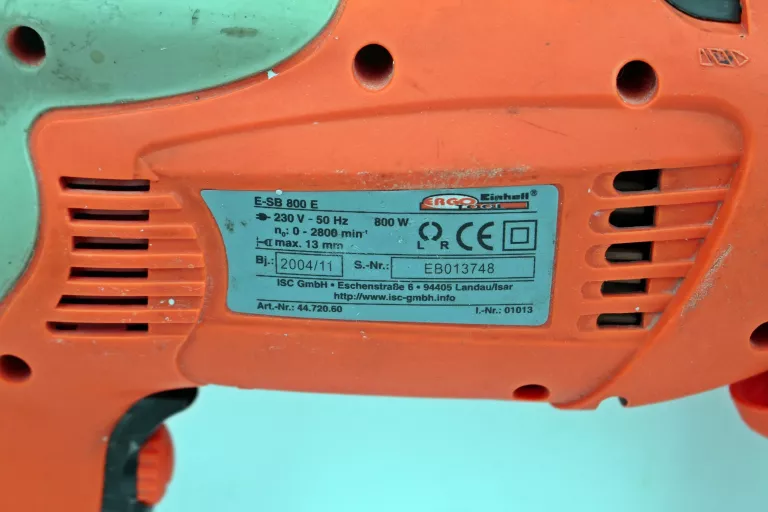 WIERTARKA SIECIOWA EINHELL ERGO TOOLS 800-E