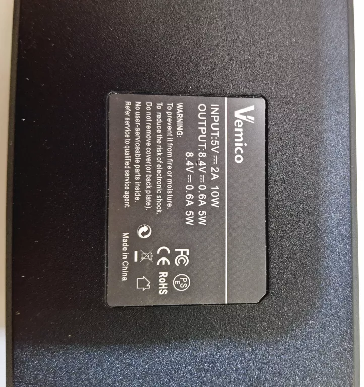 AKUMULATORY VEMICO BATTERY SONY NP-F970 7.4V 8500MAH 62.9WH + ŁADOWARKA