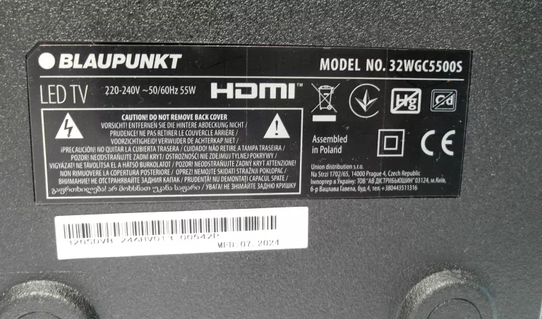 TELEWIZOR BLAUPUNKT 32WGC5500S 32" SMARTTV LED HDR