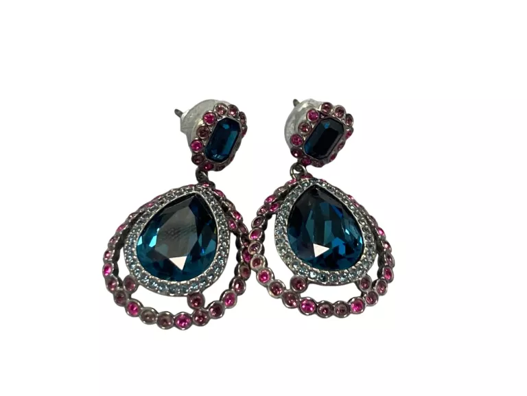 KOLCZYKI SWAROVSKI Z KAMYCZKAMI
