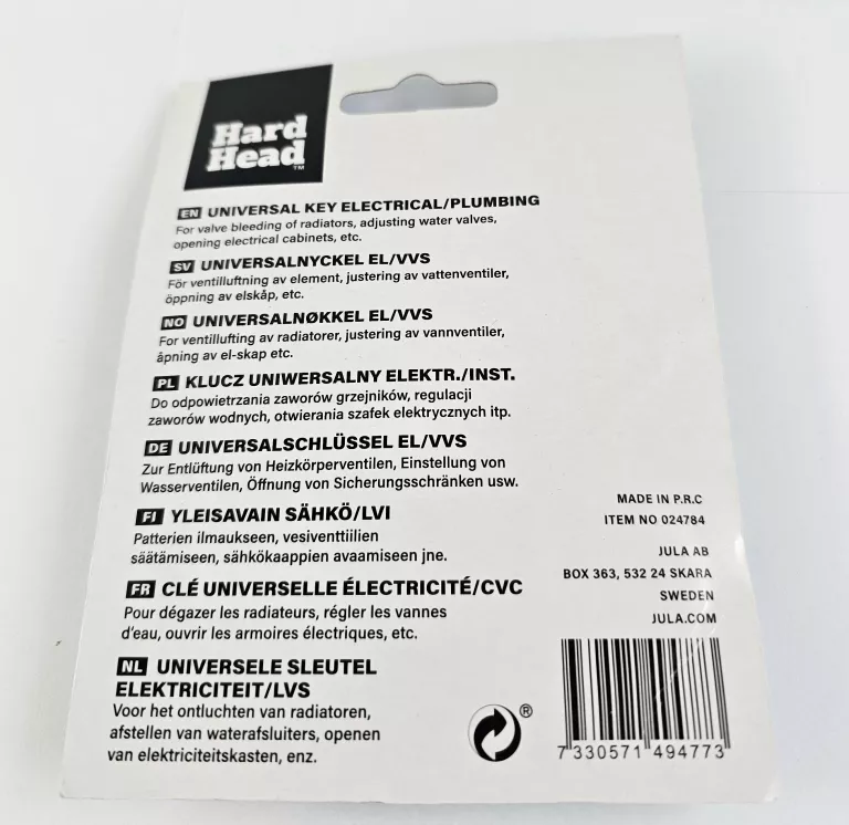 KLUCZ UNIWERSALNY ELEKTR./INST. HARD HEAD 024784