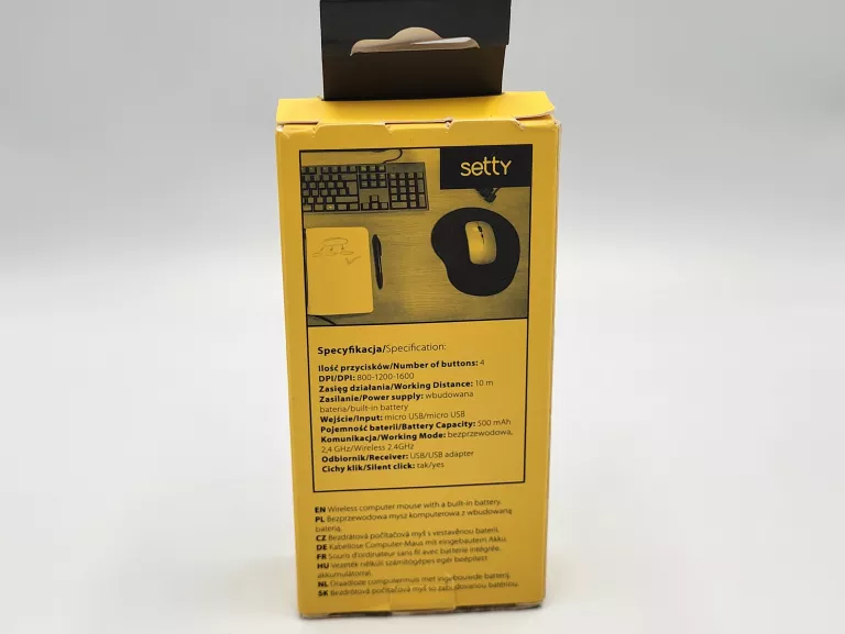 MYSZ KOMPUTEROWA BEZPRZEWODOWA SETTY SHO-MB-01
