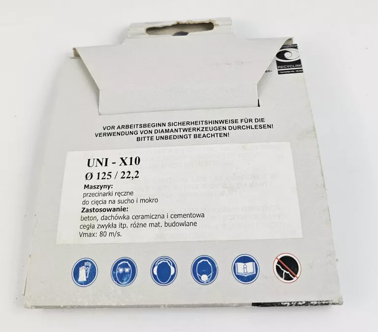 DR.SCHULZE TARCZA DIAMENTOWA DO BETONU UNI-X10 22,2X125