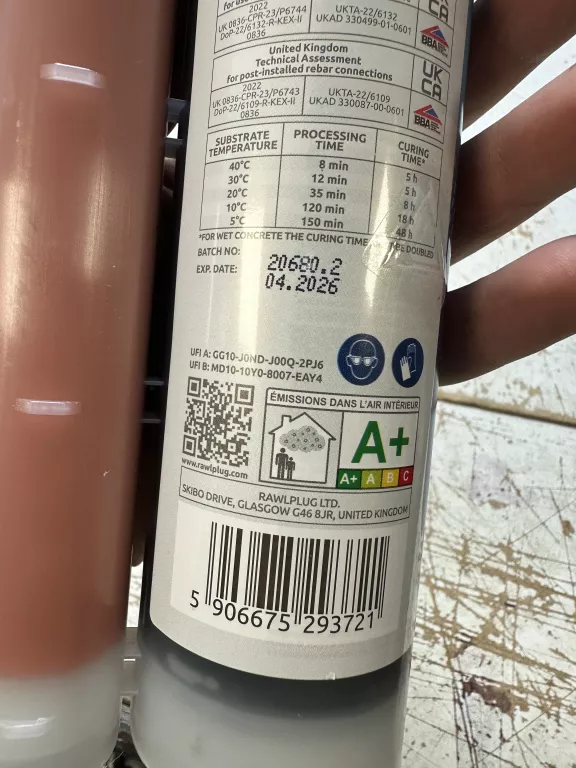 KOTWA CHEMICZNA RAWLPLUG R-KEX II 600 ML