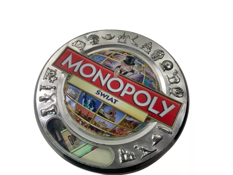MONOPOLY ŚWIAT METALOWA PUSZKA