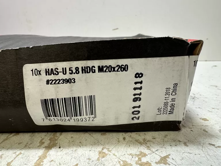 PRĘT KOTWIĄCY HAS-U 5.8 10 SZTUK. 20X260 10SZT