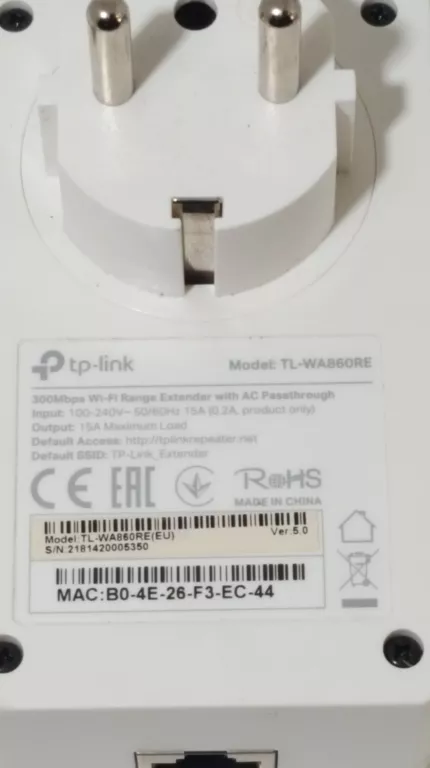 WZMACNIACZ WIFI TP-LINK TL-WA860RE + TP-LINK RE365