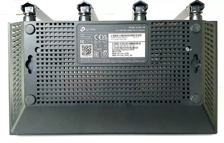 ROUTER TP-LINK ARCHER A6 AC1200 CZARNY