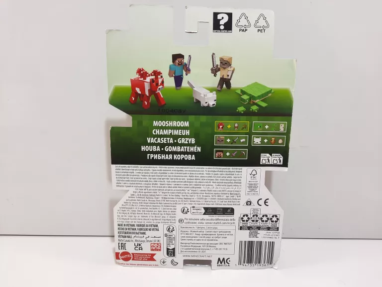 FIGURKA MINECRAFT HTL83-JL20 MOOSHROOM GRZYB HOUBA