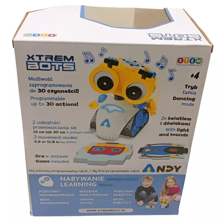 ANDY - ROBOT DO NAUKIDO PROGRAMOWANIA I KODOWANIA TM TOYS XTREM BOTS