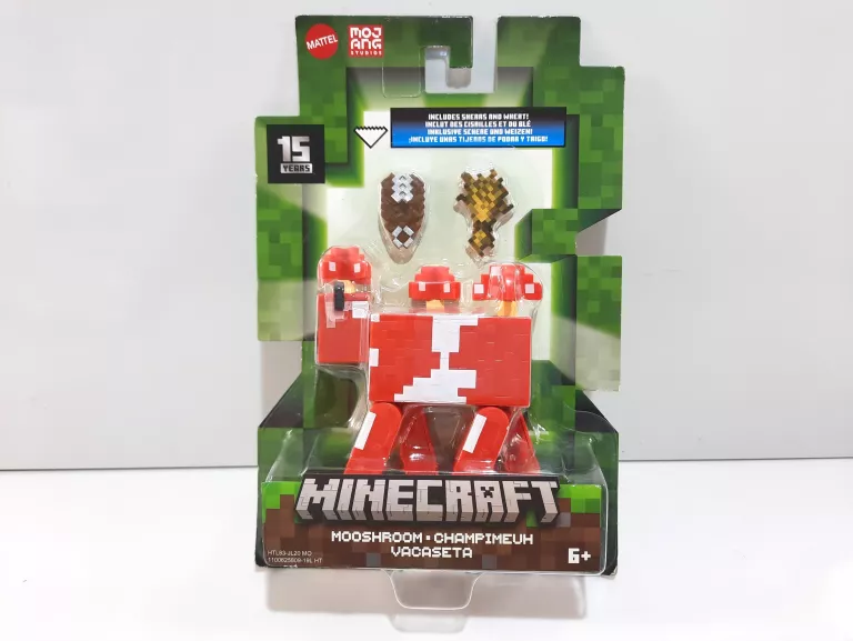 FIGURKA MINECRAFT HTL83-JL20 MOOSHROOM GRZYB HOUBA