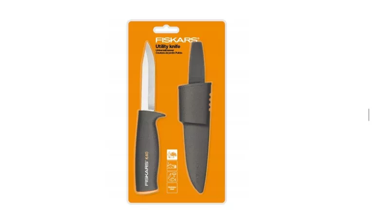 FISKARS SOLID NÓŻ UNIWERSALNY K40 NOŻYK NIEZATAPIALNY FINKA DO OGRODU LASU