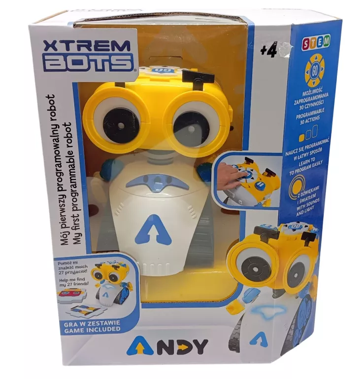 ANDY - ROBOT DO NAUKIDO PROGRAMOWANIA I KODOWANIA TM TOYS XTREM BOTS
