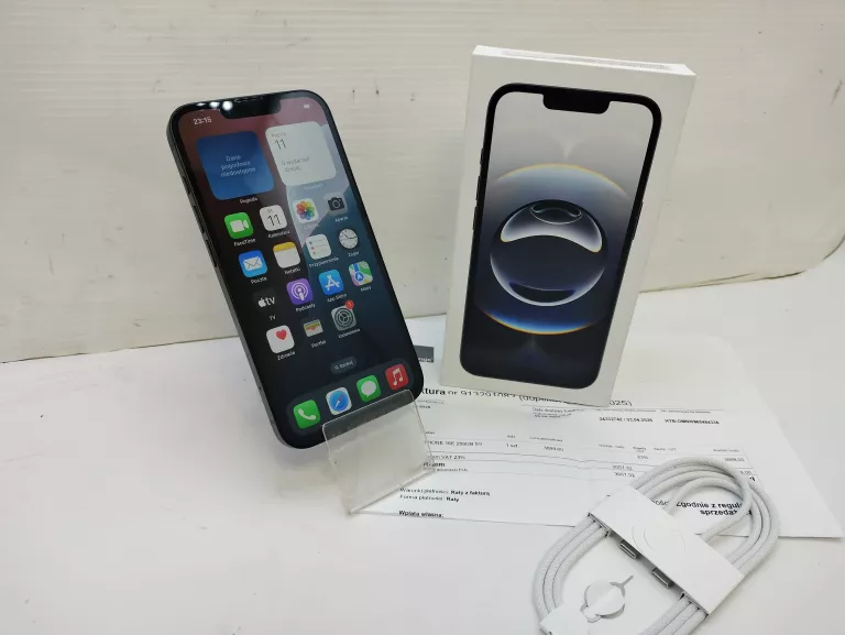 TELEFON IPHONE 16E 256GB CZARNY KOMPLET OPIS (ABONAMENT ORANGE)