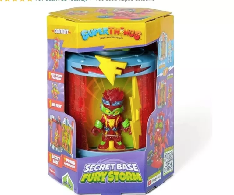 SUPER ZINGS THINGS ZESTAW SECRET BASE FURY STORM - SEKRETNA BAZA
