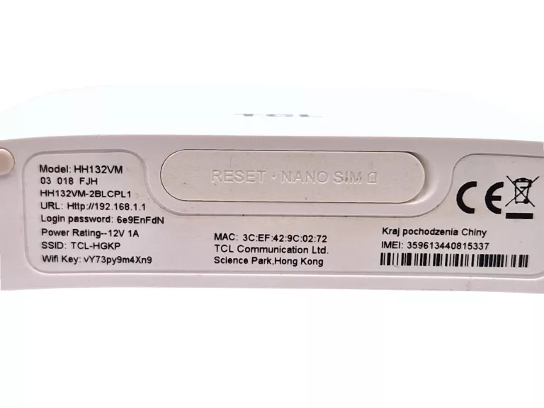 ROUTER WIFI TCL LINKHUB HH132VM 4G LTE