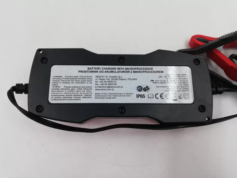 PROSTOWNIK Z MIKROPROCESOREM SENA IP65 6V I 12V 4A LCD KOMPLET