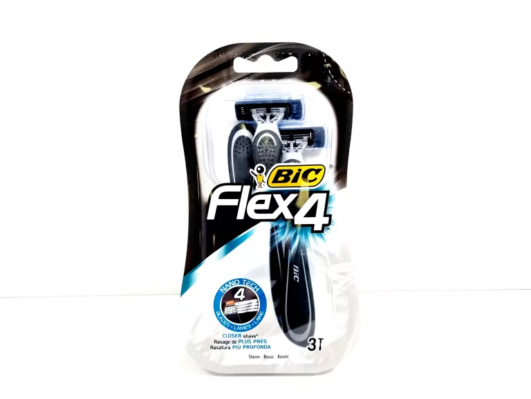 BIC FLEX 4 MASZYNKA DO GOLENIA DLA MĘŻCZYZN 4 OSTRZA - 3 SZT
