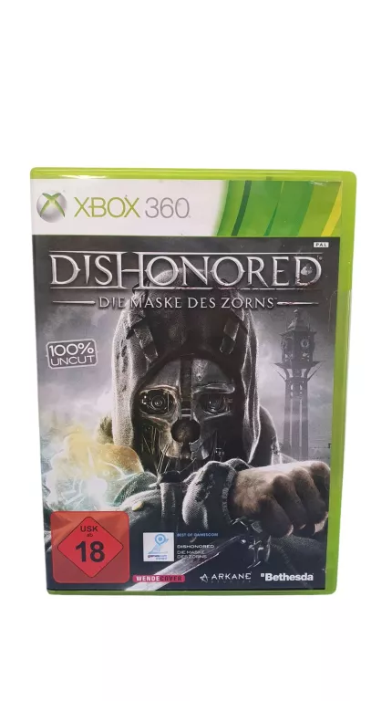GRA XBOX 360 DISHONORED DIE MASKE DES ZORNS DE