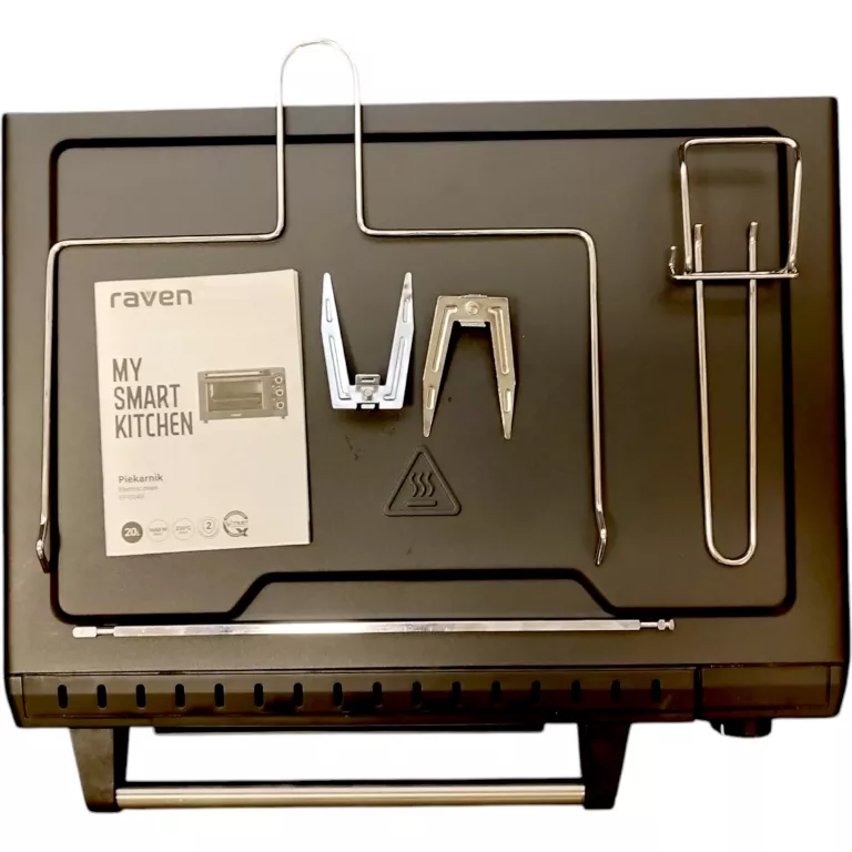 MINI PIEKARNIK ELEKTRYCZNY RAVEN EPI004X 1650W PEŁNY ZEASTAW