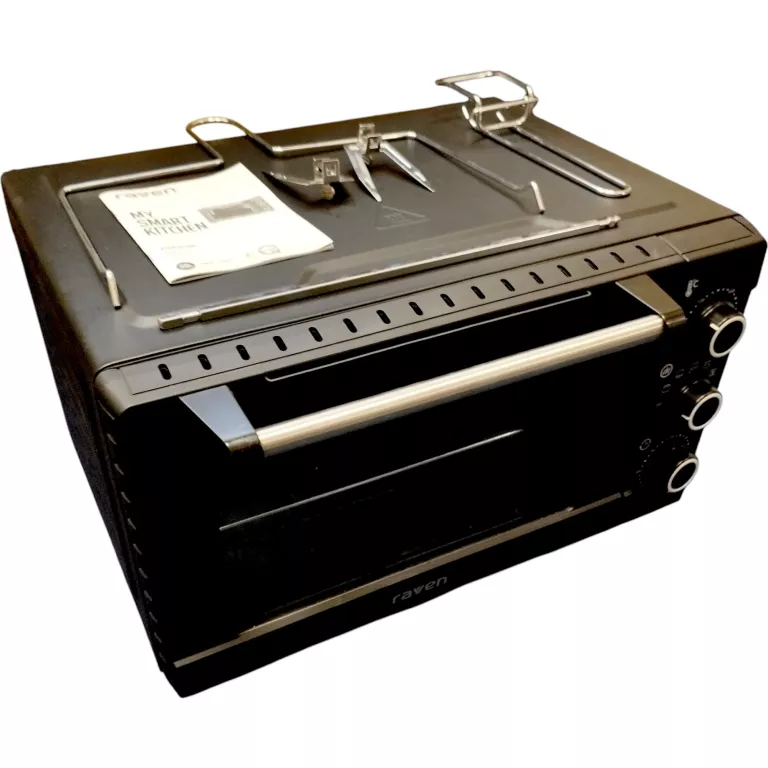 MINI PIEKARNIK ELEKTRYCZNY RAVEN EPI004X 1650W PEŁNY ZEASTAW