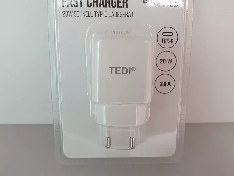 ŁADOWARKA USB-C TEDI 20 W 3,0 A