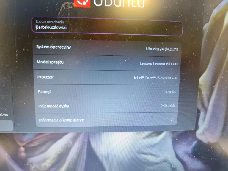 LAPTOP LENOVO B71-80 + ZASILACZ + TORBA