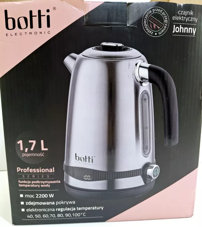 CZAJNIK Z REGULACJĄ TEMPERATURY BOTTI JOHNNY 1850W 1,7L