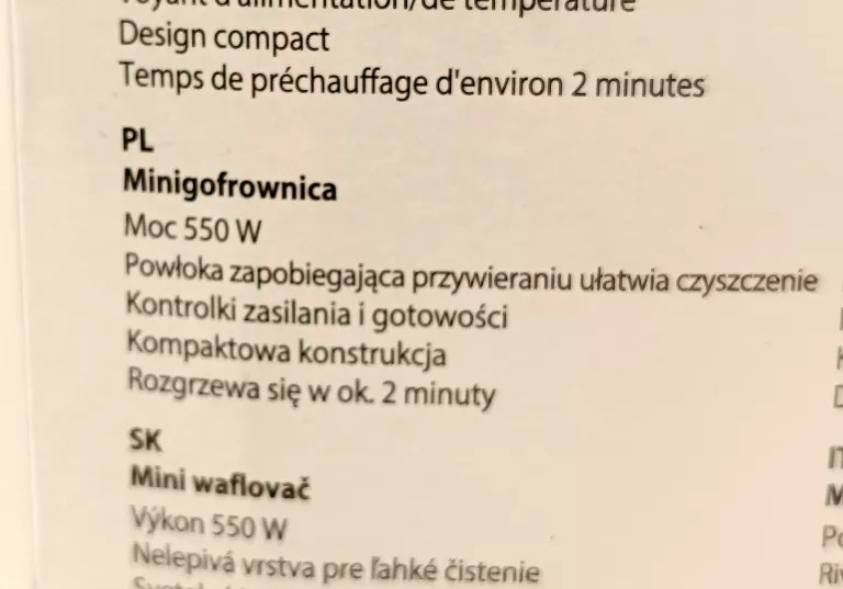 MINI GOFROWNICA 550W URZĄDZENIE DO GOFRÓW WAFLI TEFLON OKRĄGŁE GOFRY
