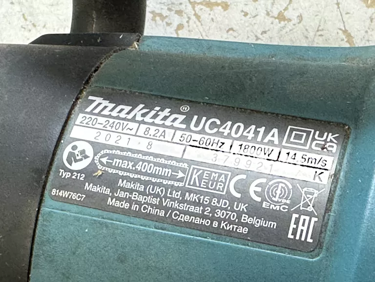 ELEKTRYCZNA PILARKA ŁAŃCUCHOWA MAKITA UC4041A 2021R