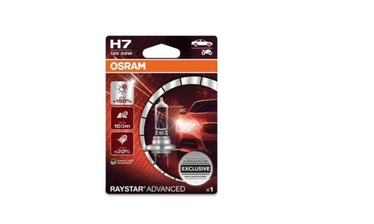 ŻARÓWKA REFLEKTOROWA OSRAM H7 RAYSTAR ADVANCED 1 SZTUKA