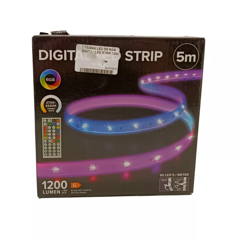 TAŚMA LED 5M RGB DIGITAL LED STRIP 1200 LUMEN